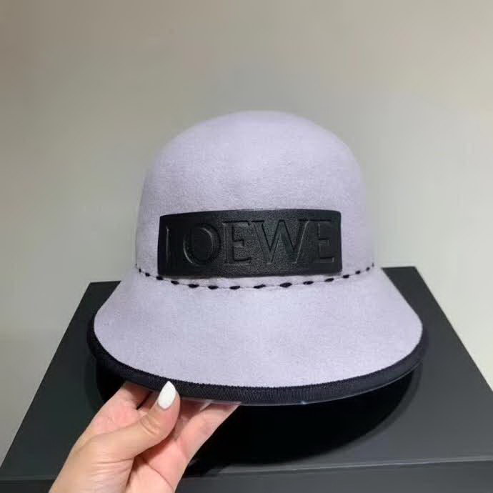 20冬季最新专柜款-罗意威LOEWE2020秋冬新款羊毛礼帽,圆顶盆帽,羊毛