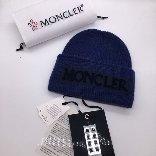 官网同步20秋季最新款-Moncler新款毛线针织帽子，专柜同步，冬季必备款