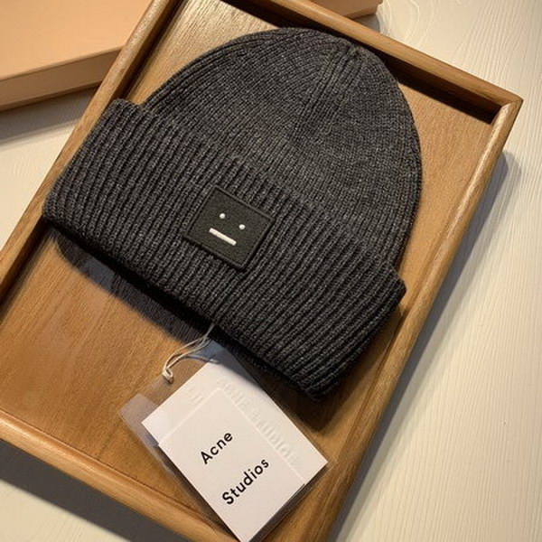 官网同步20秋季最新款-Acne新款毛线针织帽子，专柜同步，冬季必备款