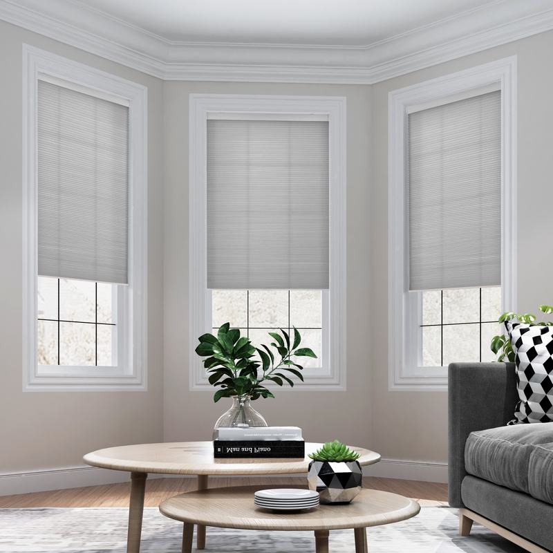 PEYTON Classic Cord Lift Light Filtering Cellular Shade White Backing Honeycomb Shade