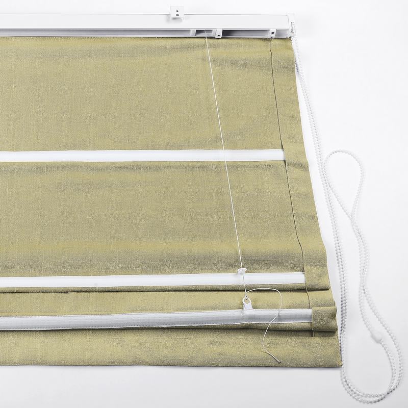 ISABELLA Cotton Linen Polyester Roman Shade