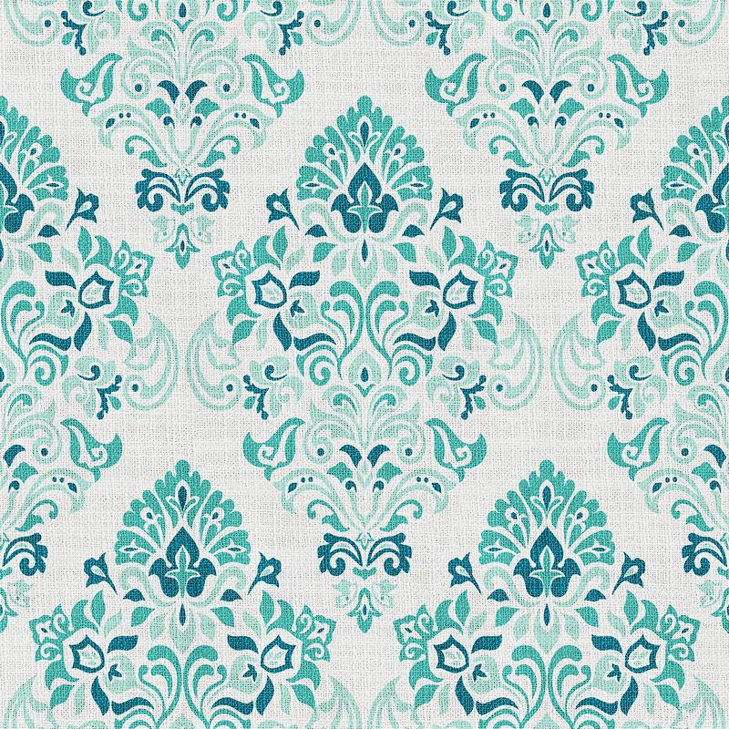 Nature Print Polyester Linen Curtain Drapery ELIJAH