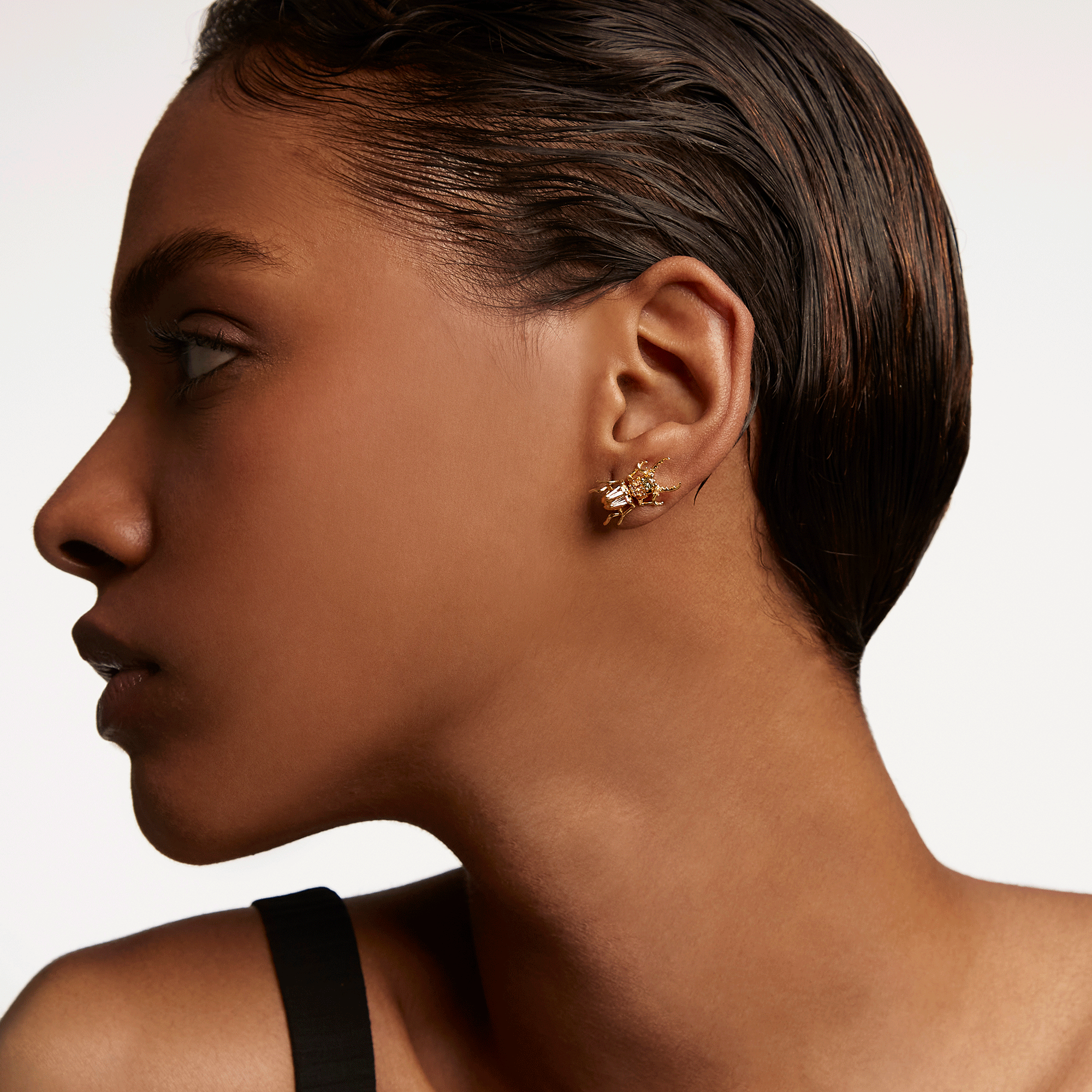 Courage Beetle Earrings