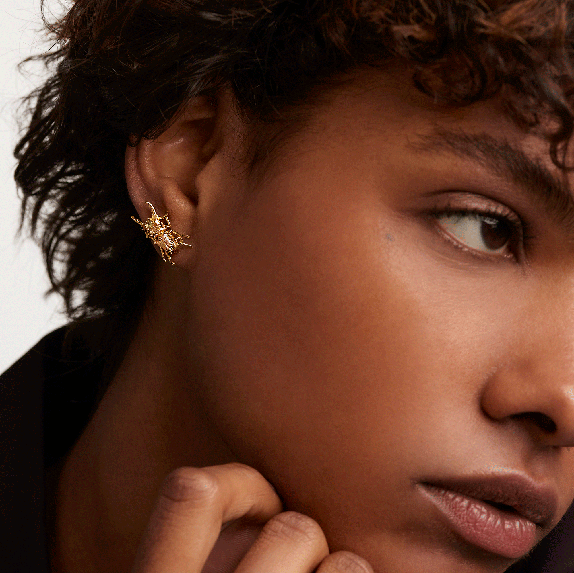 Courage Beetle Earrings