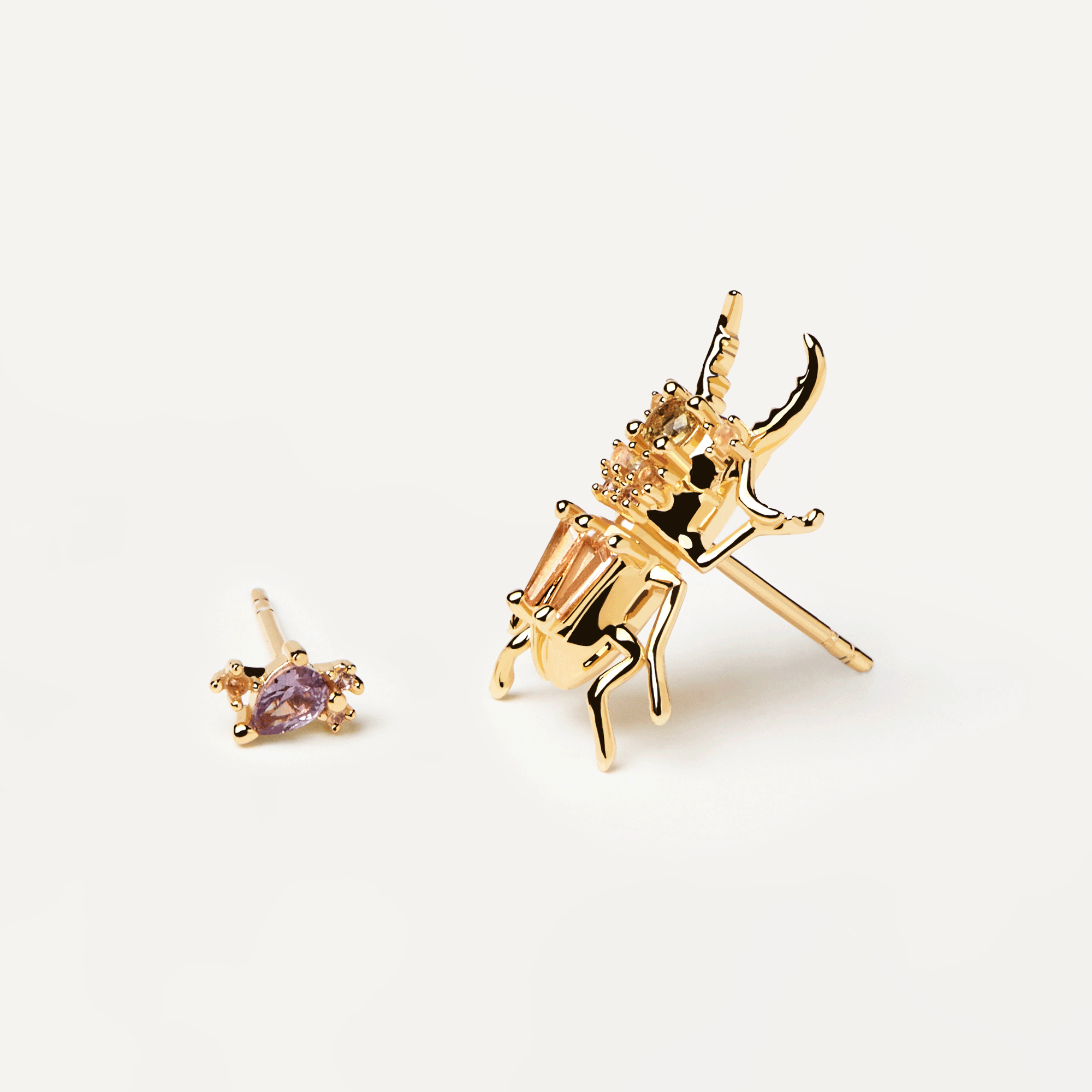 Courage Beetle Earrings