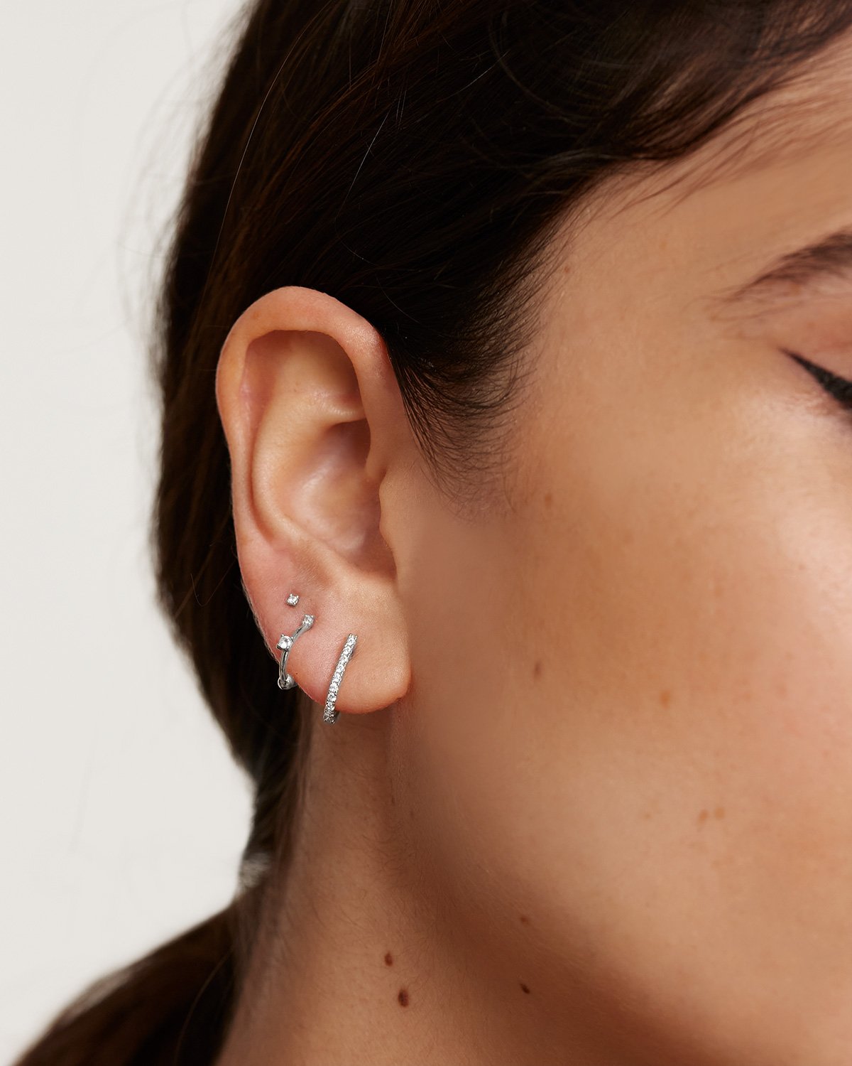 L'Oiseau Silver Earrings Set