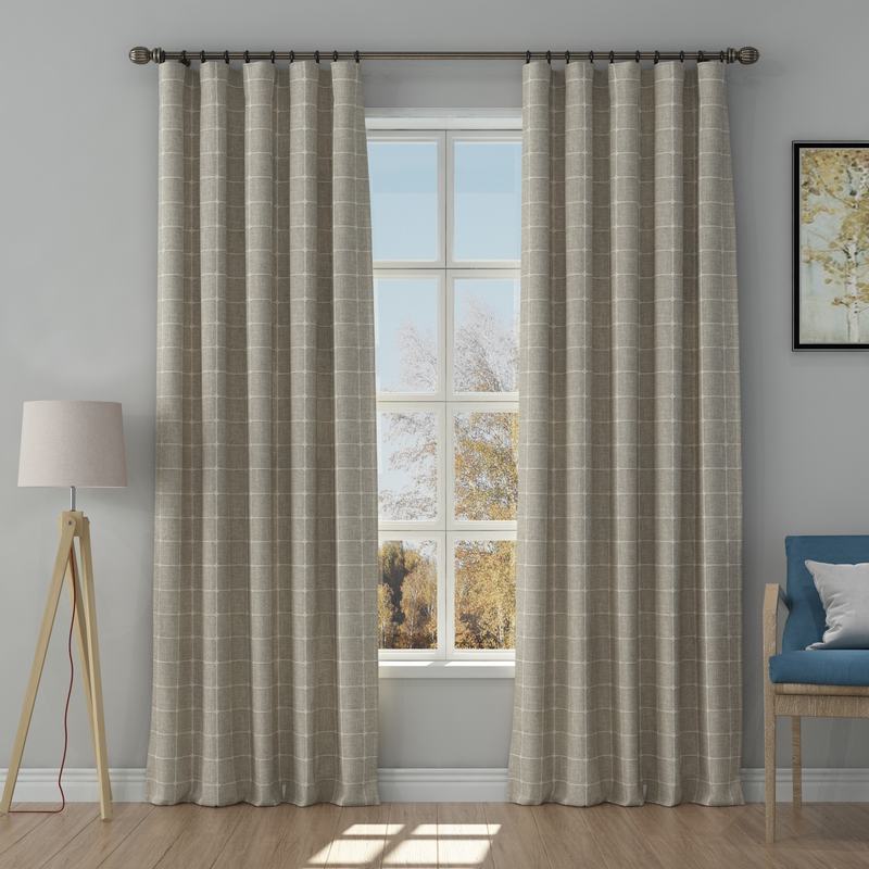 Copy Solid Jacquard Diamond Curtain Drapery IMOGEN as e