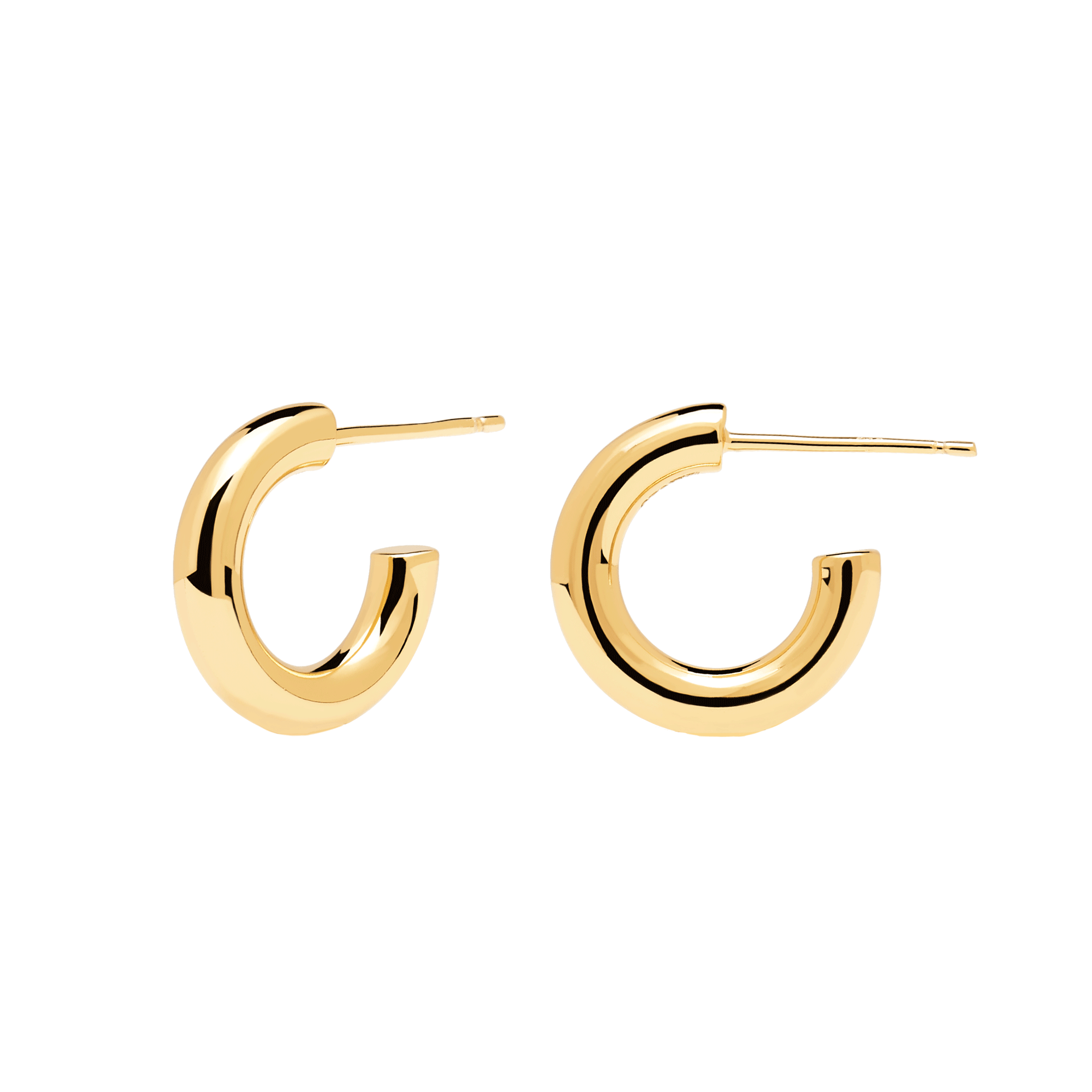 Mini Cloud Gold Earrings