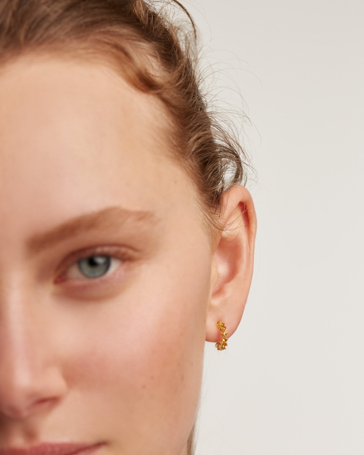GRID Yellow Bird earrings