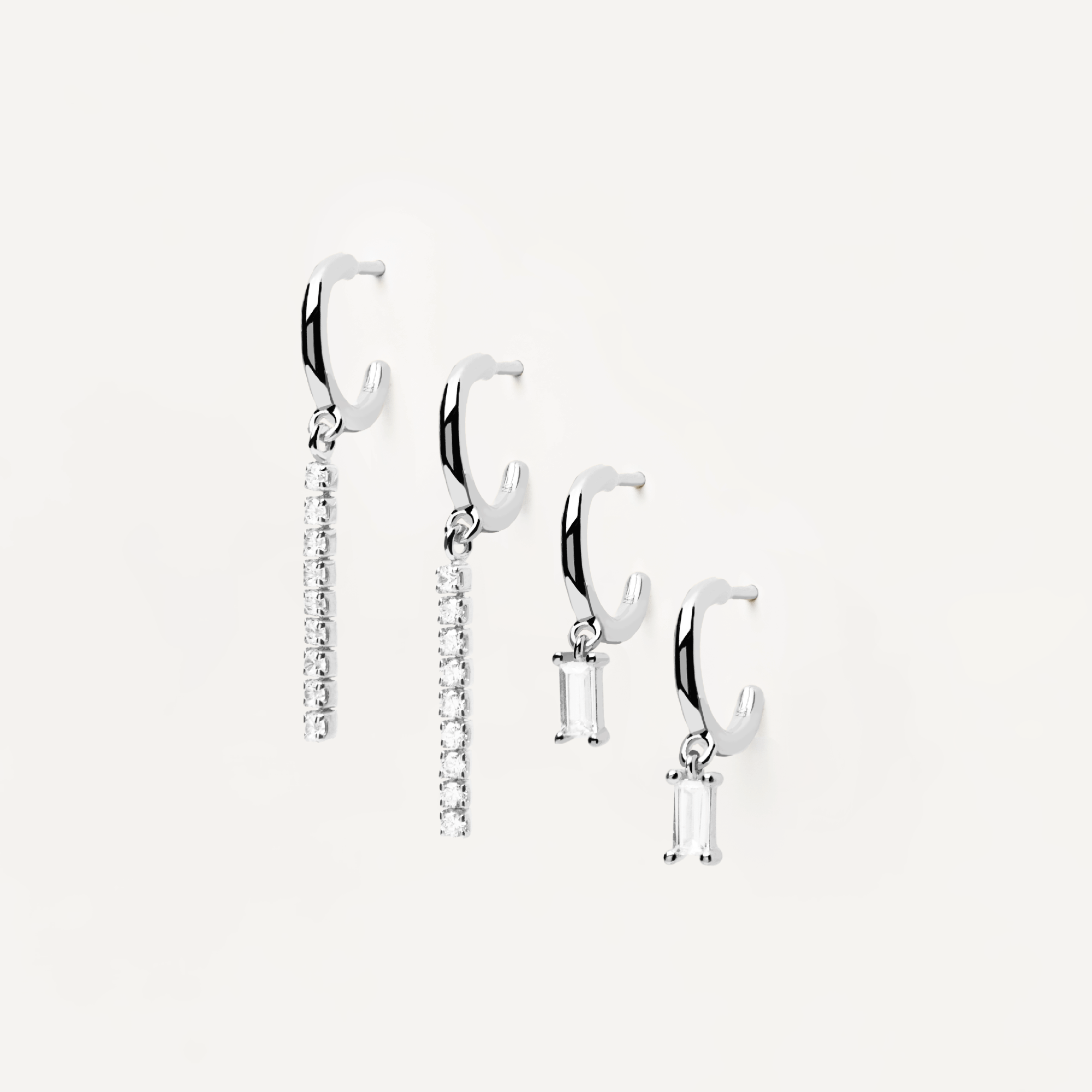 Amani Silver Earrings Bundle