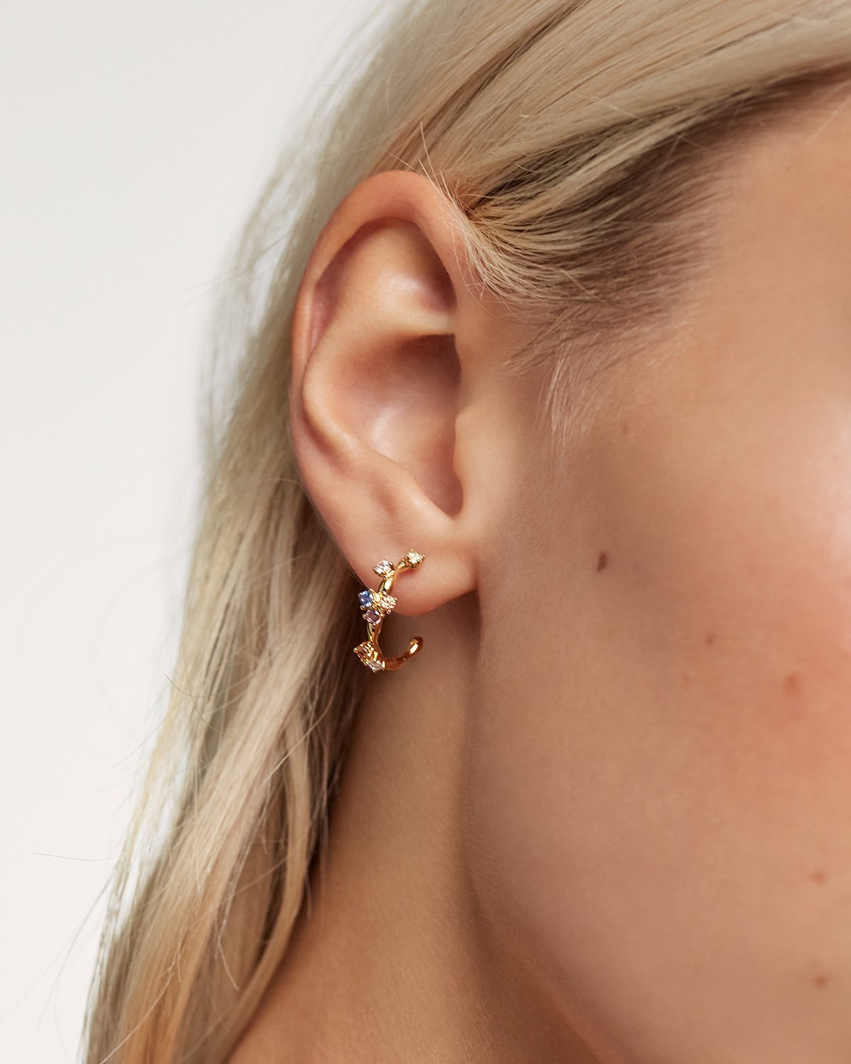 Five Gold Earrings