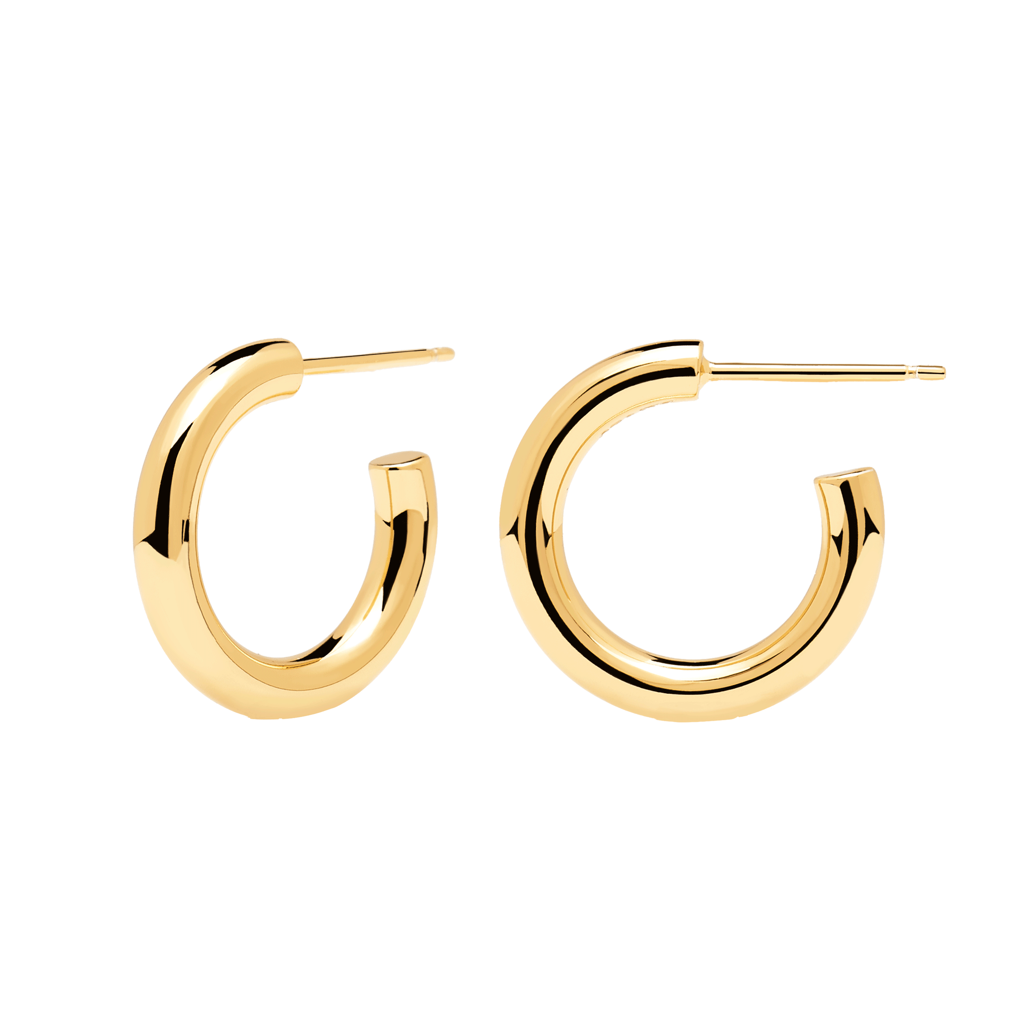 Medium Cloud Gold Earrings