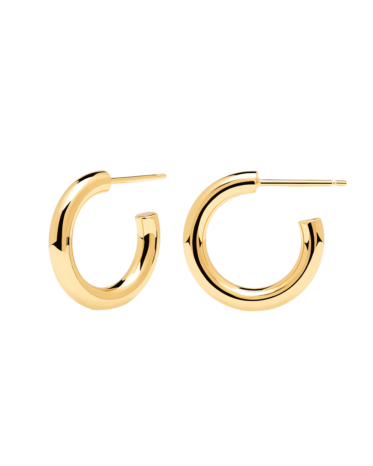 Medium Cloud Gold Earrings