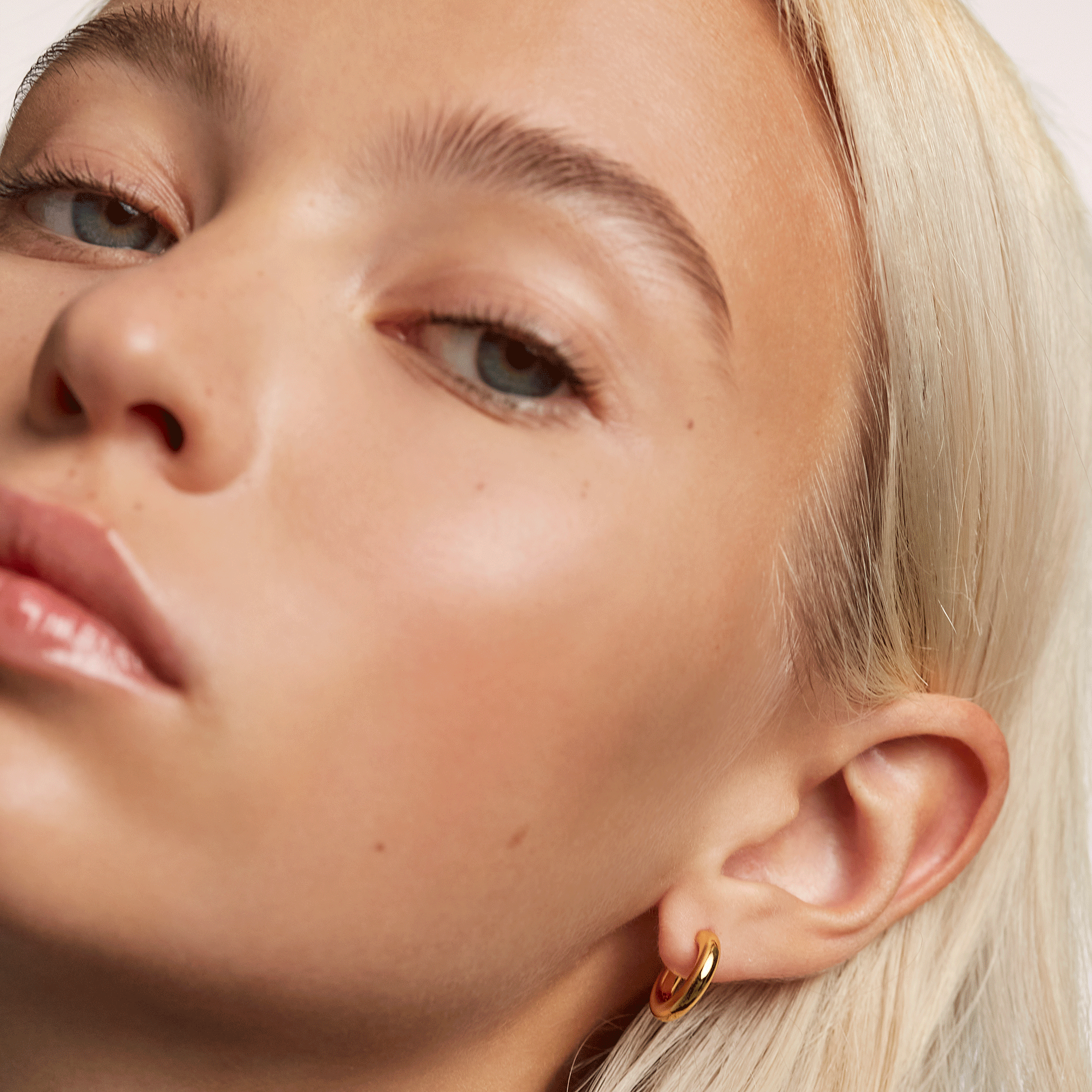 Mini Cloud Gold Earrings