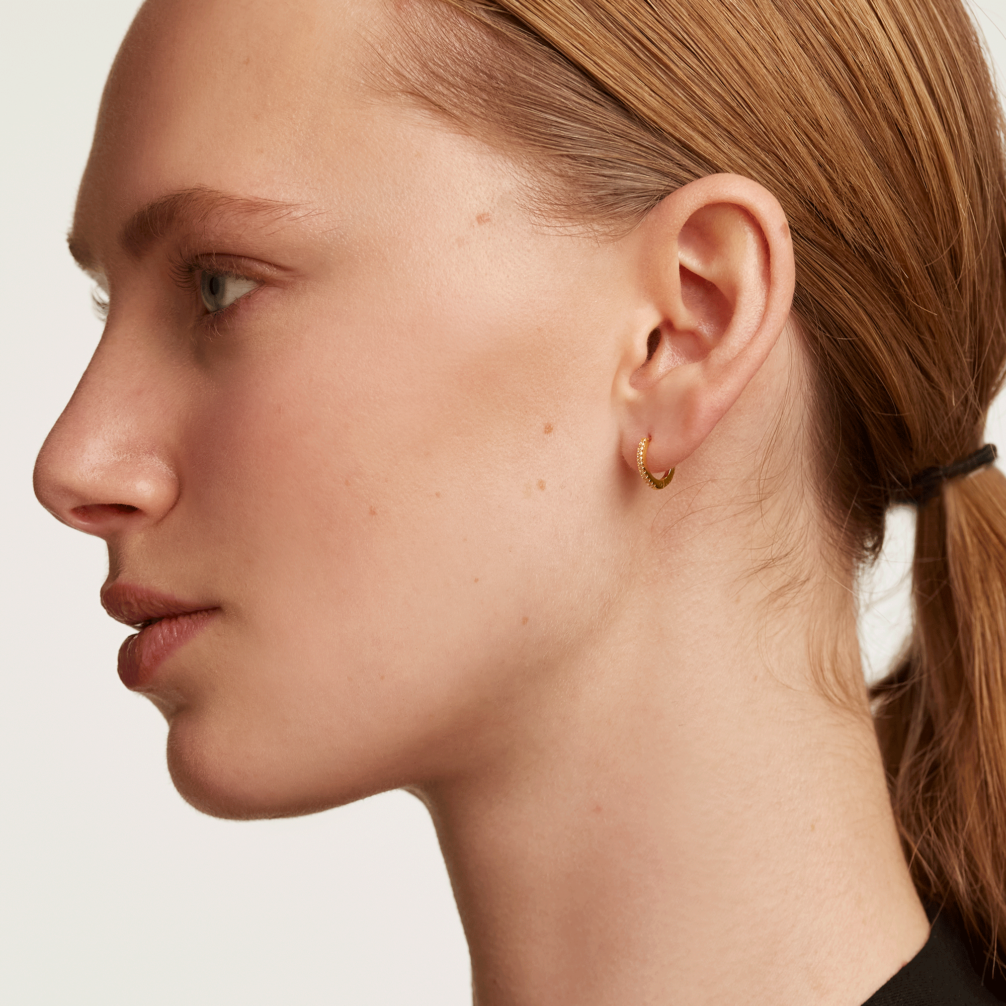 Champagne Mini Hoops Gold