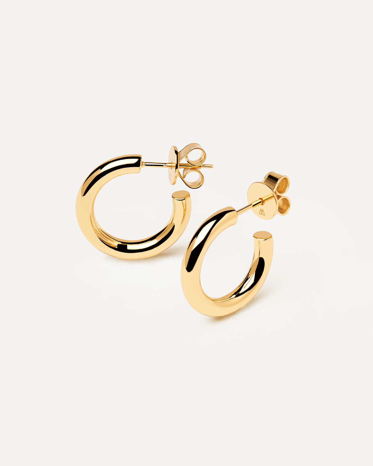 GRID Medium Cloud Gold Earrings