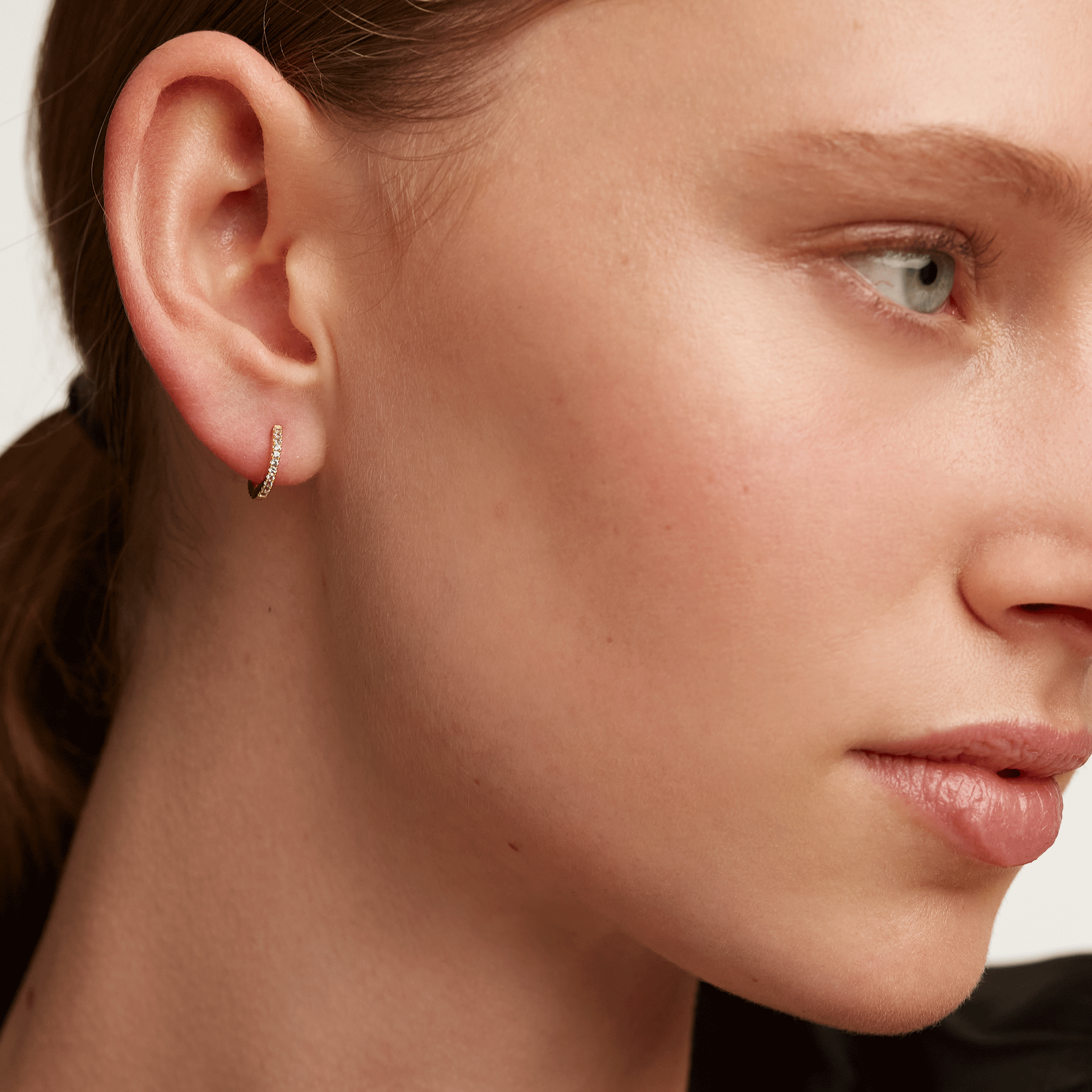 Celeste Mini Hoops Gold