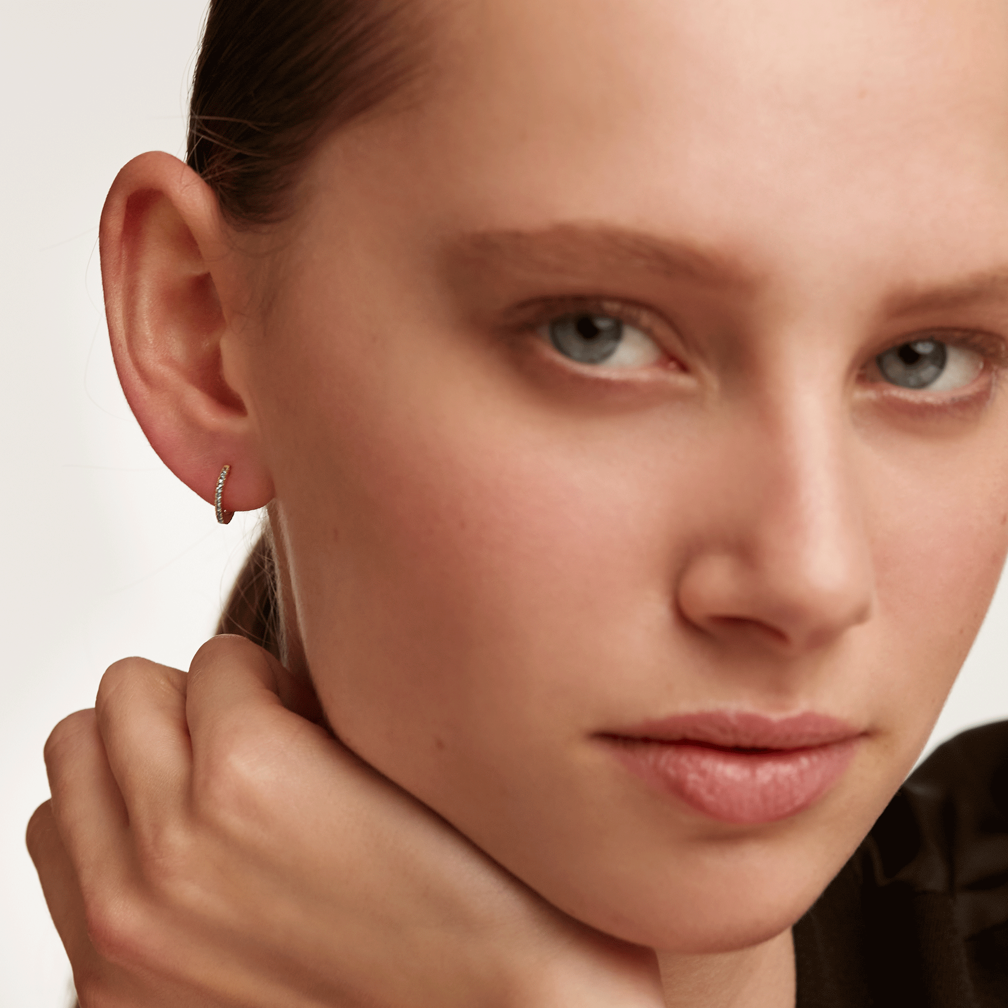 Celeste Mini Hoops Gold