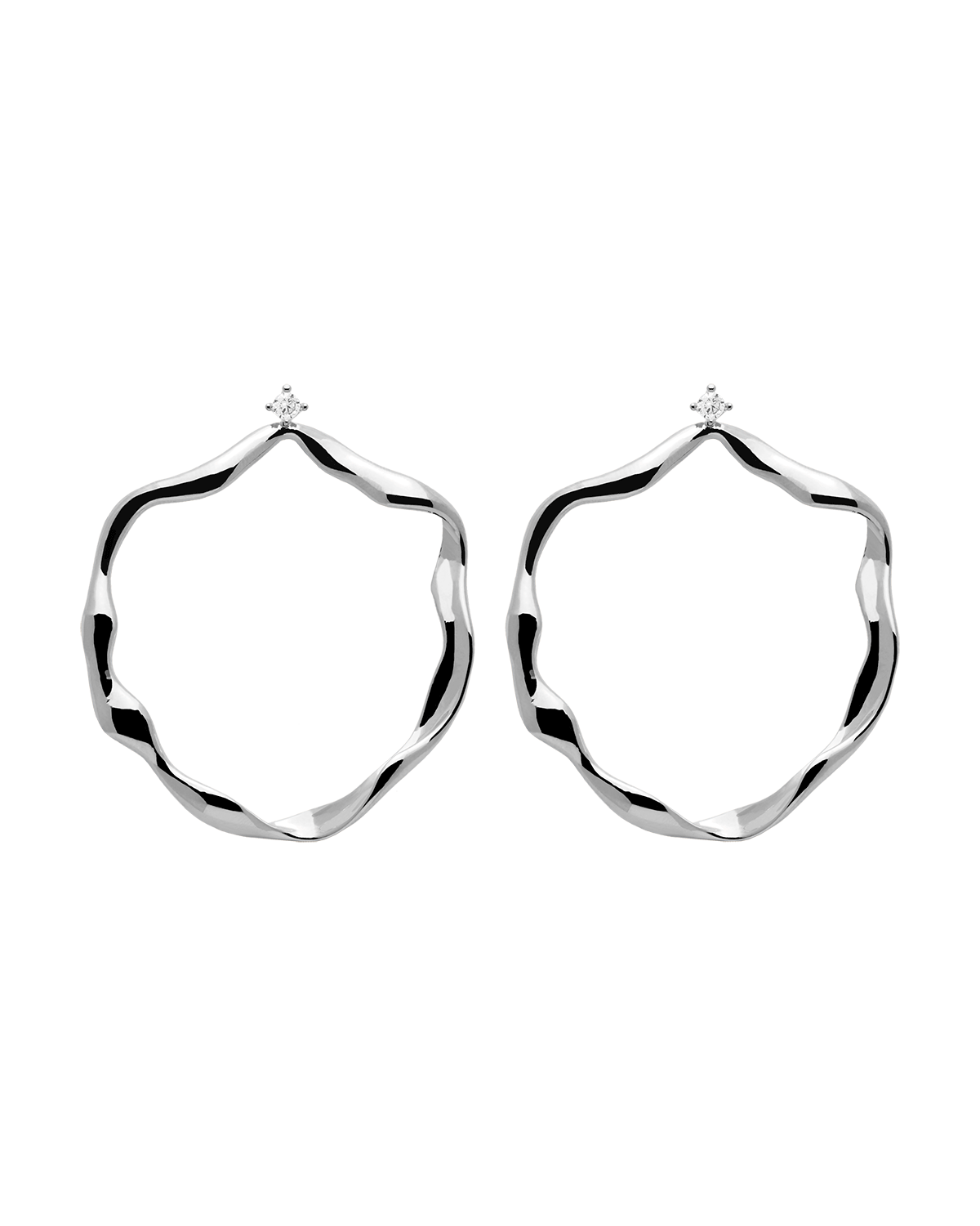 Akari silver earrings