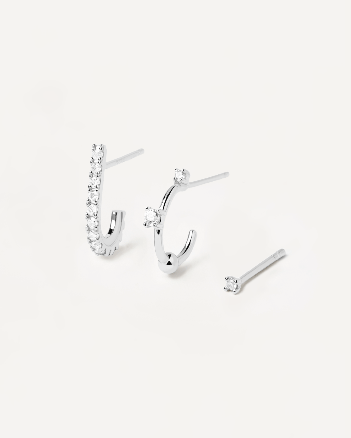 L'Oiseau Silver Earrings Set
