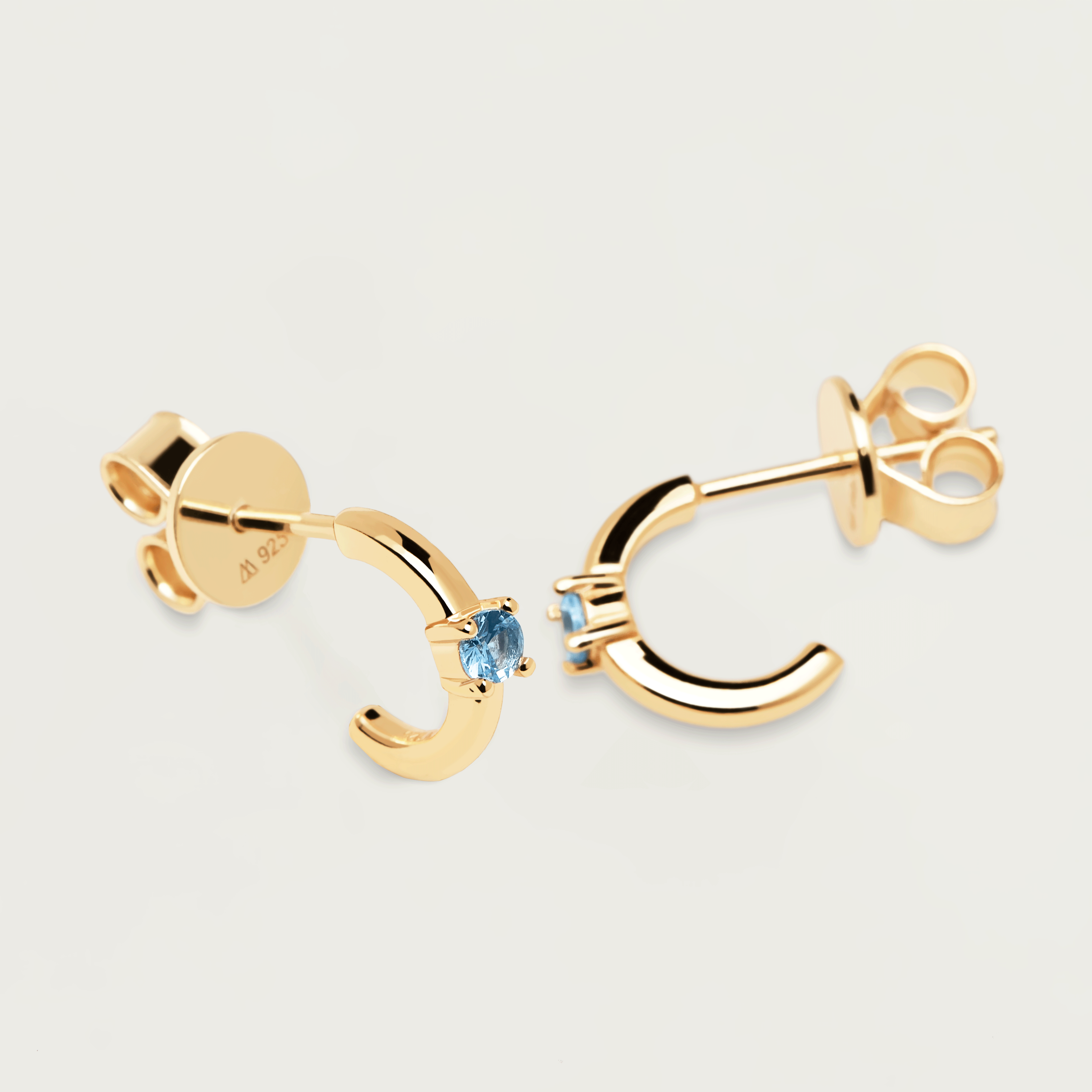 Celeste Solitary Earrings Gold