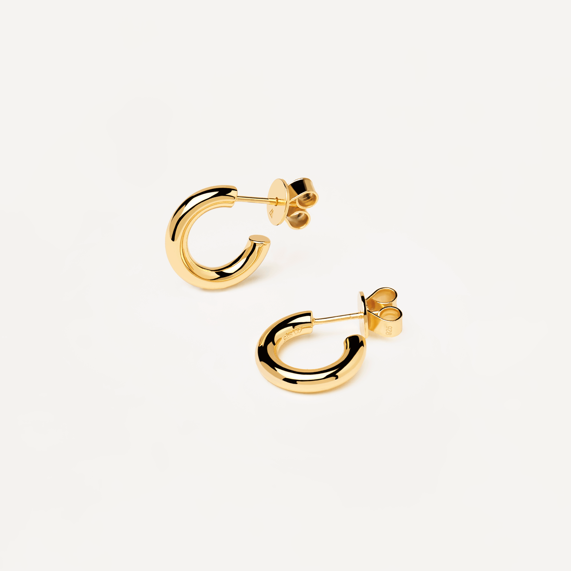 Mini Cloud Gold Earrings