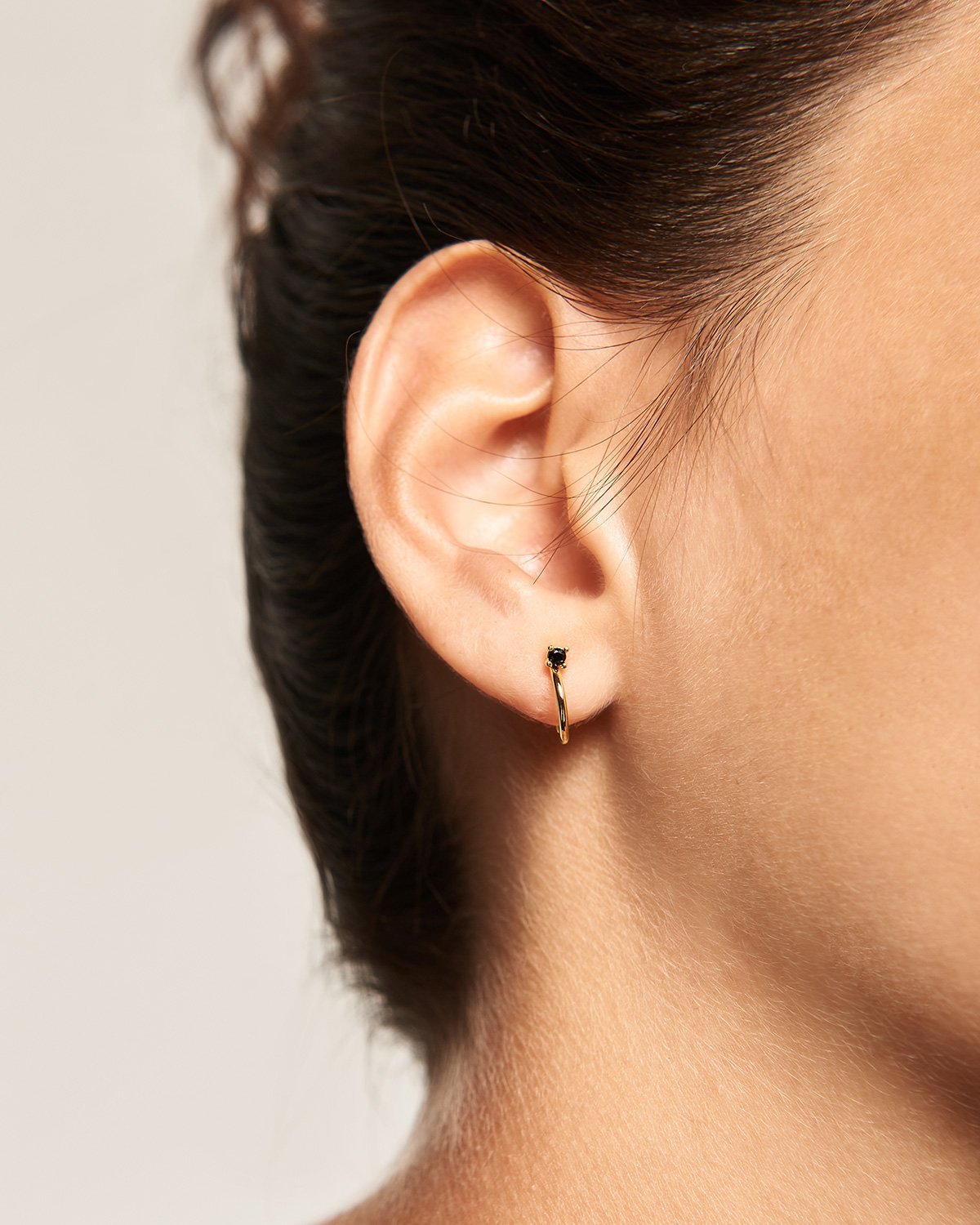 Black Kita Gold Earrings