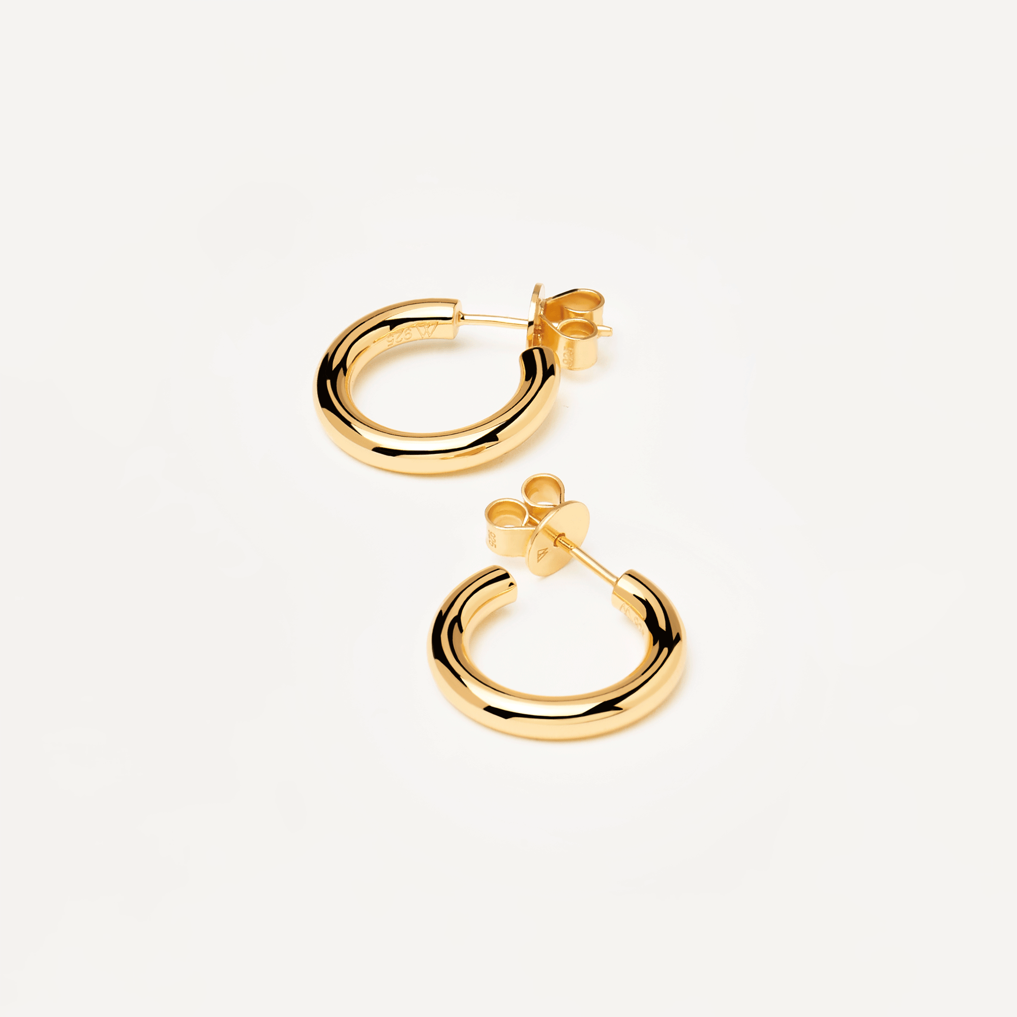 Medium Cloud Gold Earrings