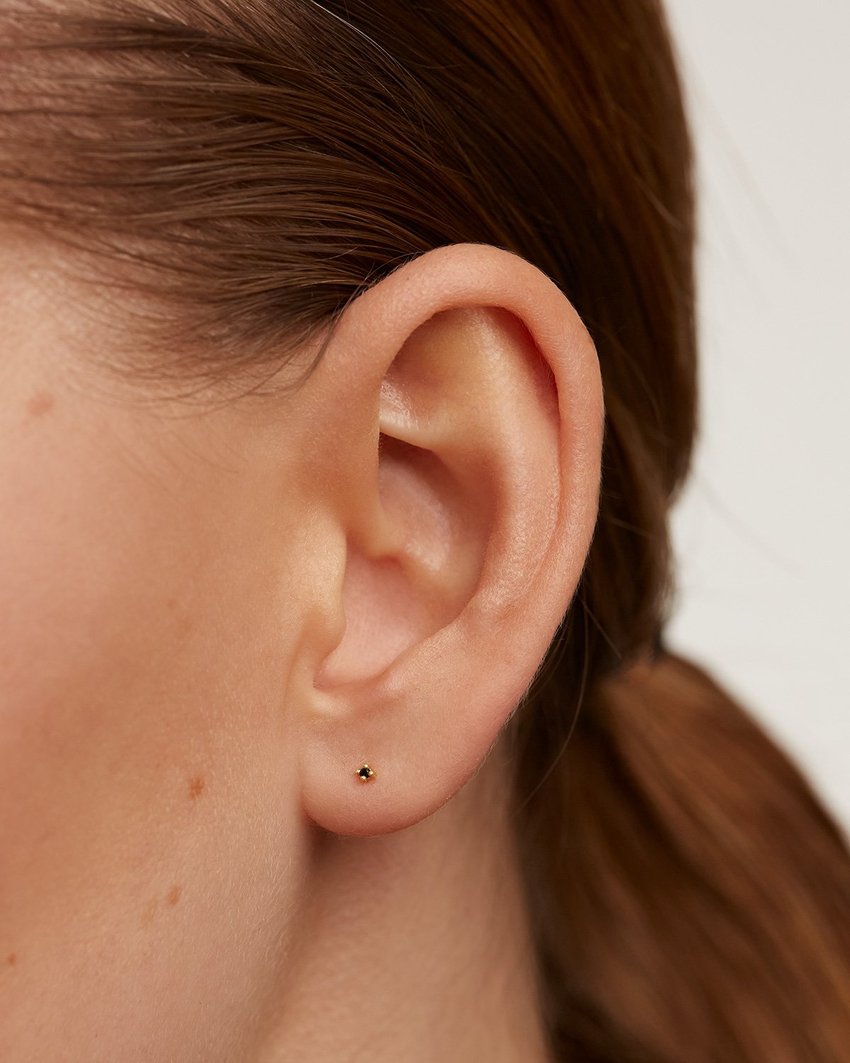 Black Essentia Gold Earrings