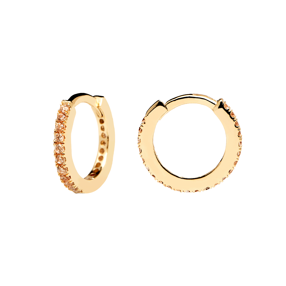 Champagne Mini Hoops Gold