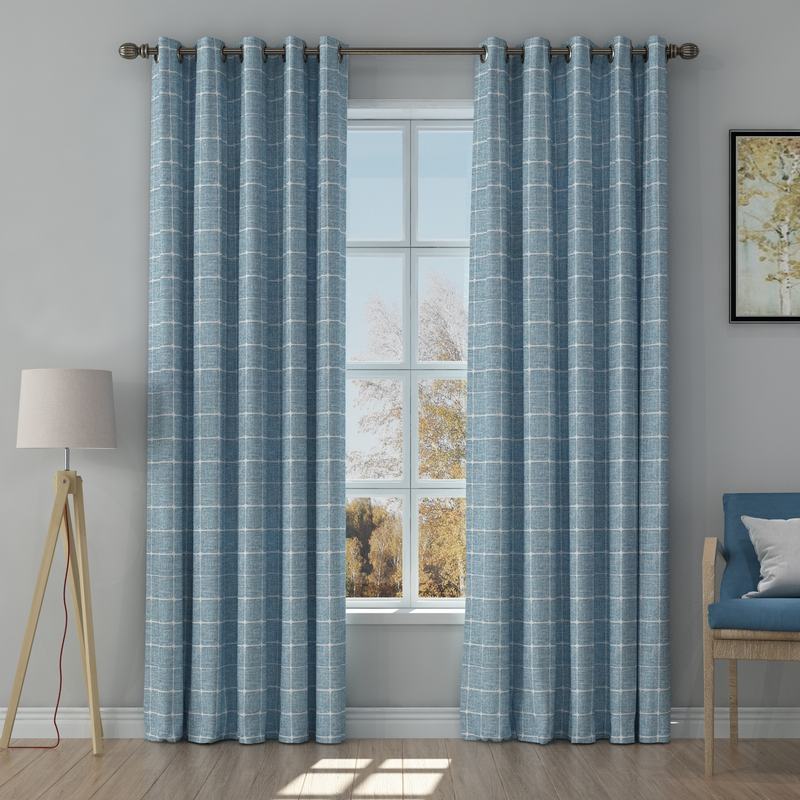 Copy Solid Jacquard Diamond Curtain Drapery IMOGEN as e