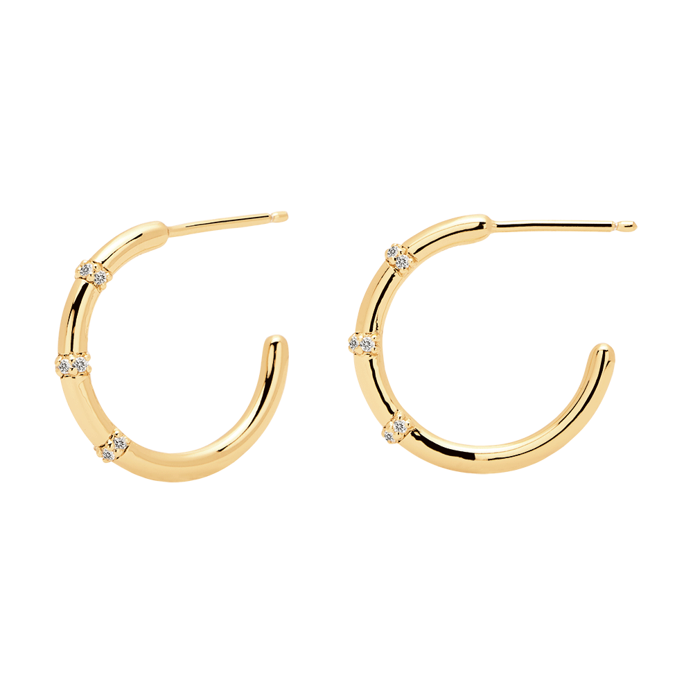 Horizon Gold Earrings