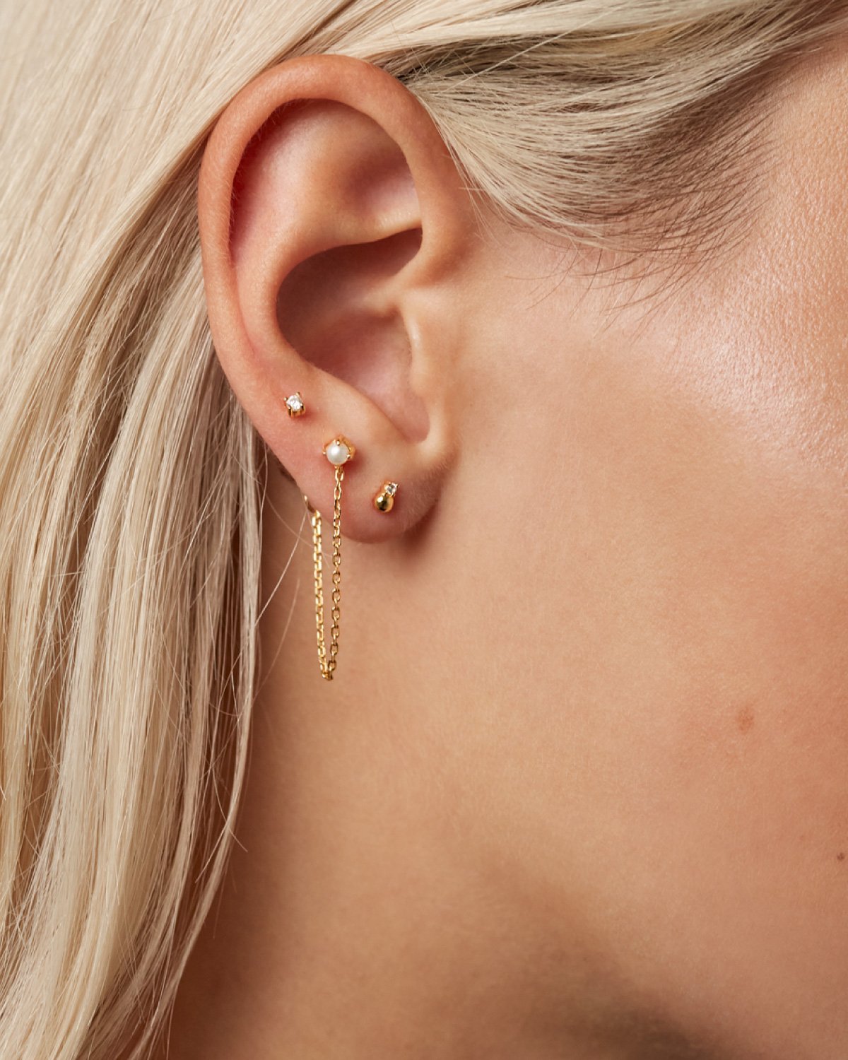 GRID Charlie Gold Earrings Set