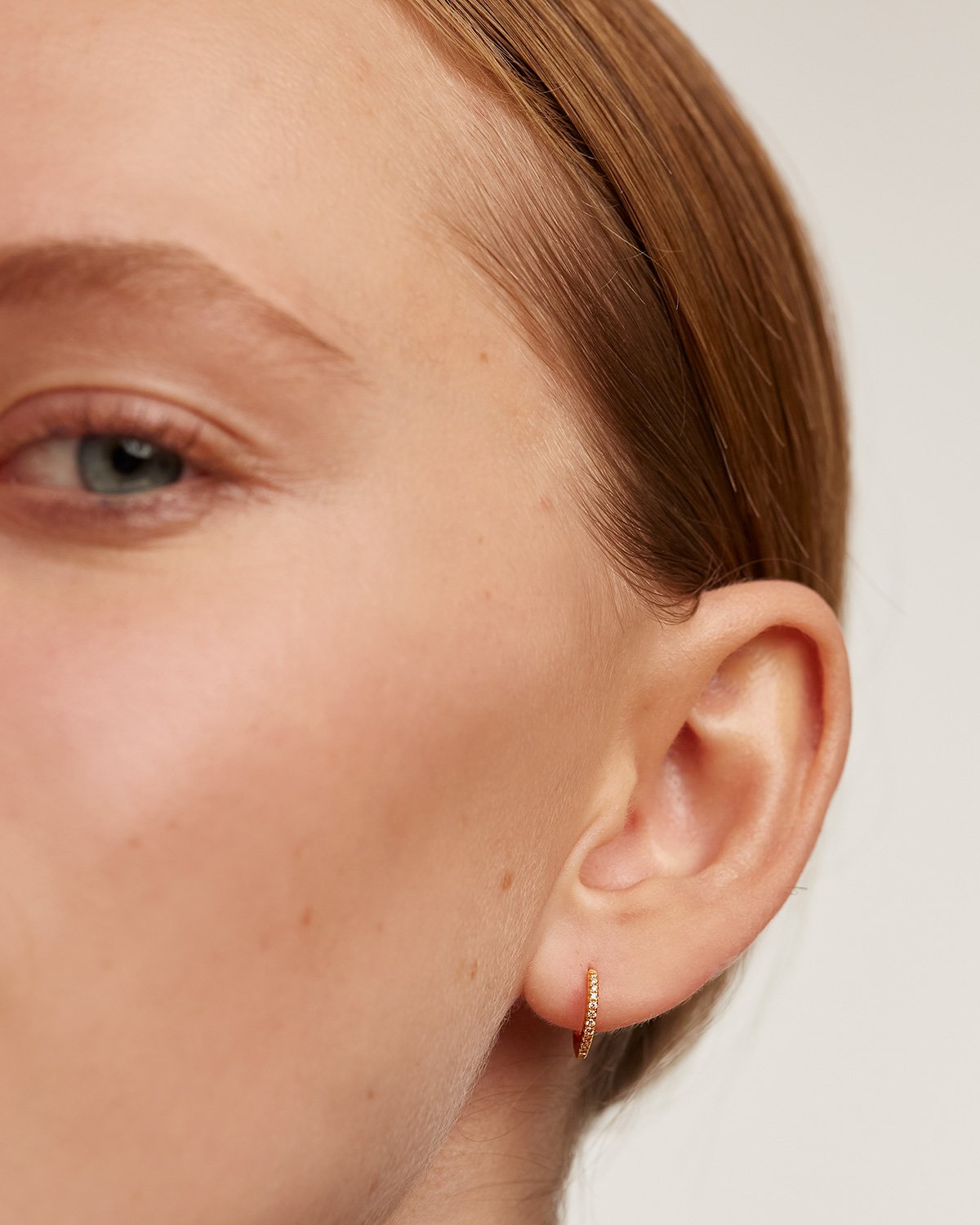 Champagne Mini Hoops Gold