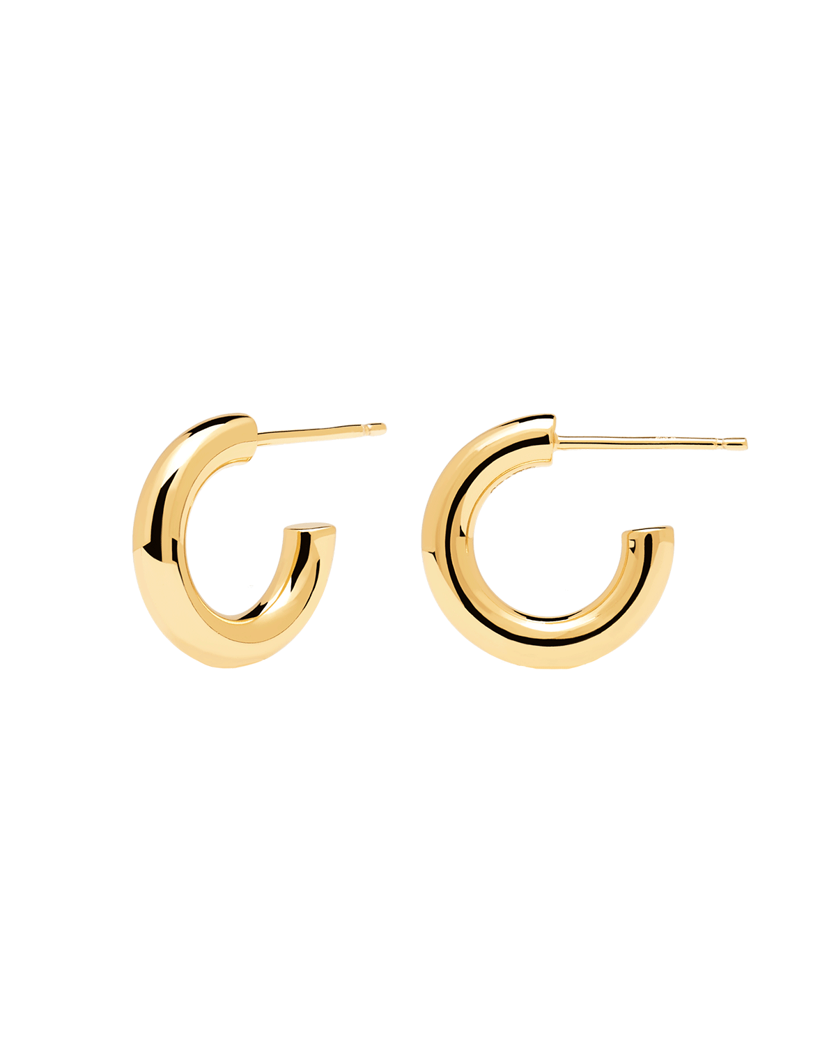 Mini Cloud Gold Earrings