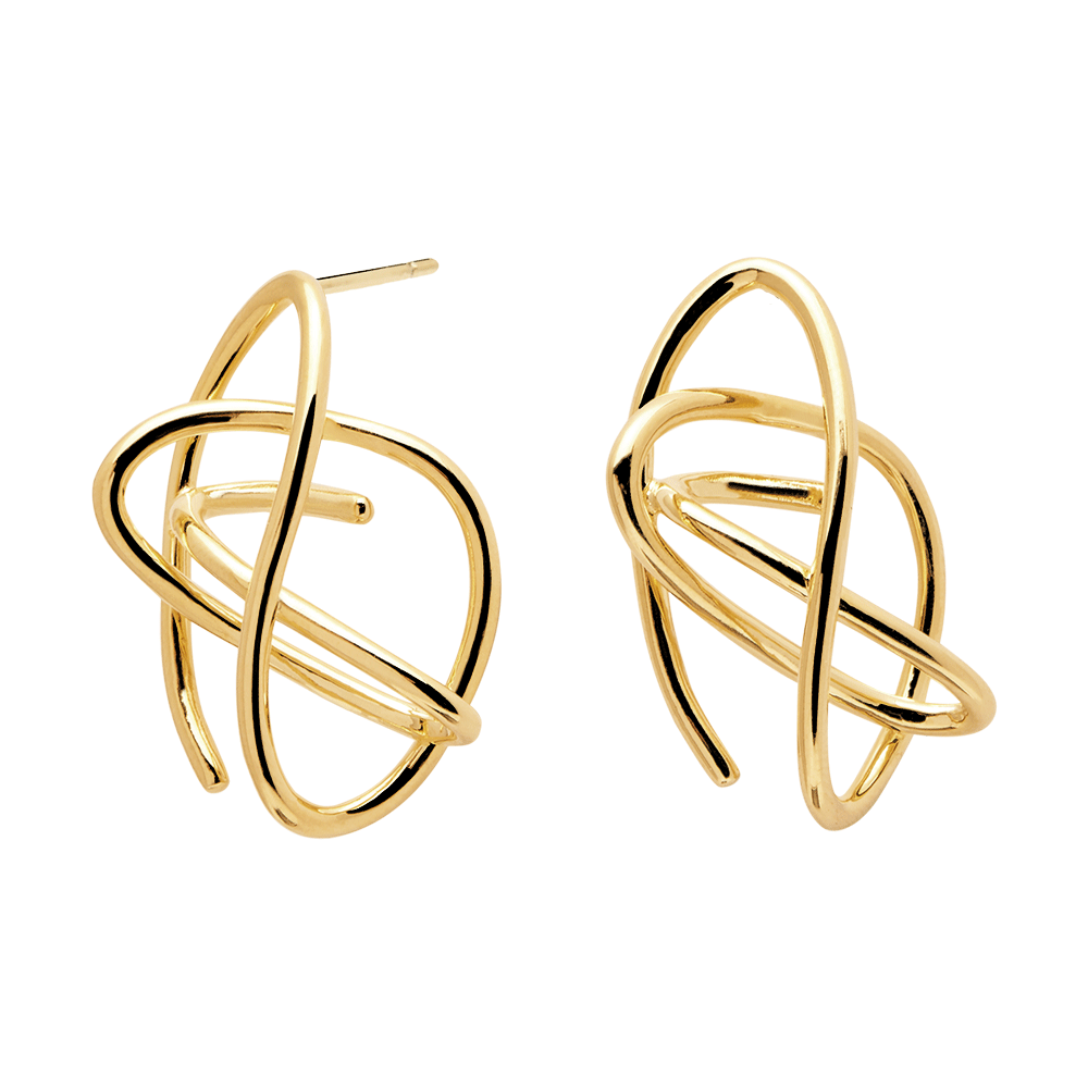 Esha gold earrings