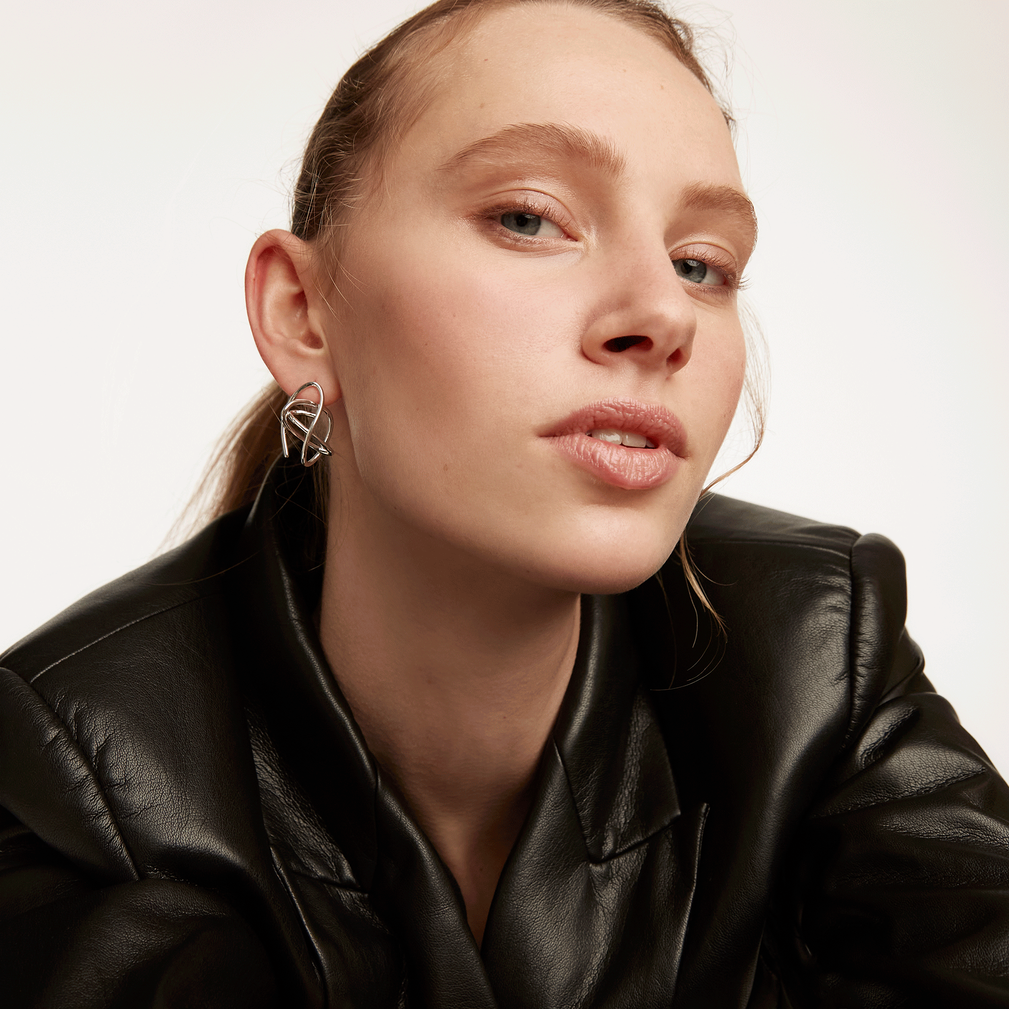 Esha Silver Earrings