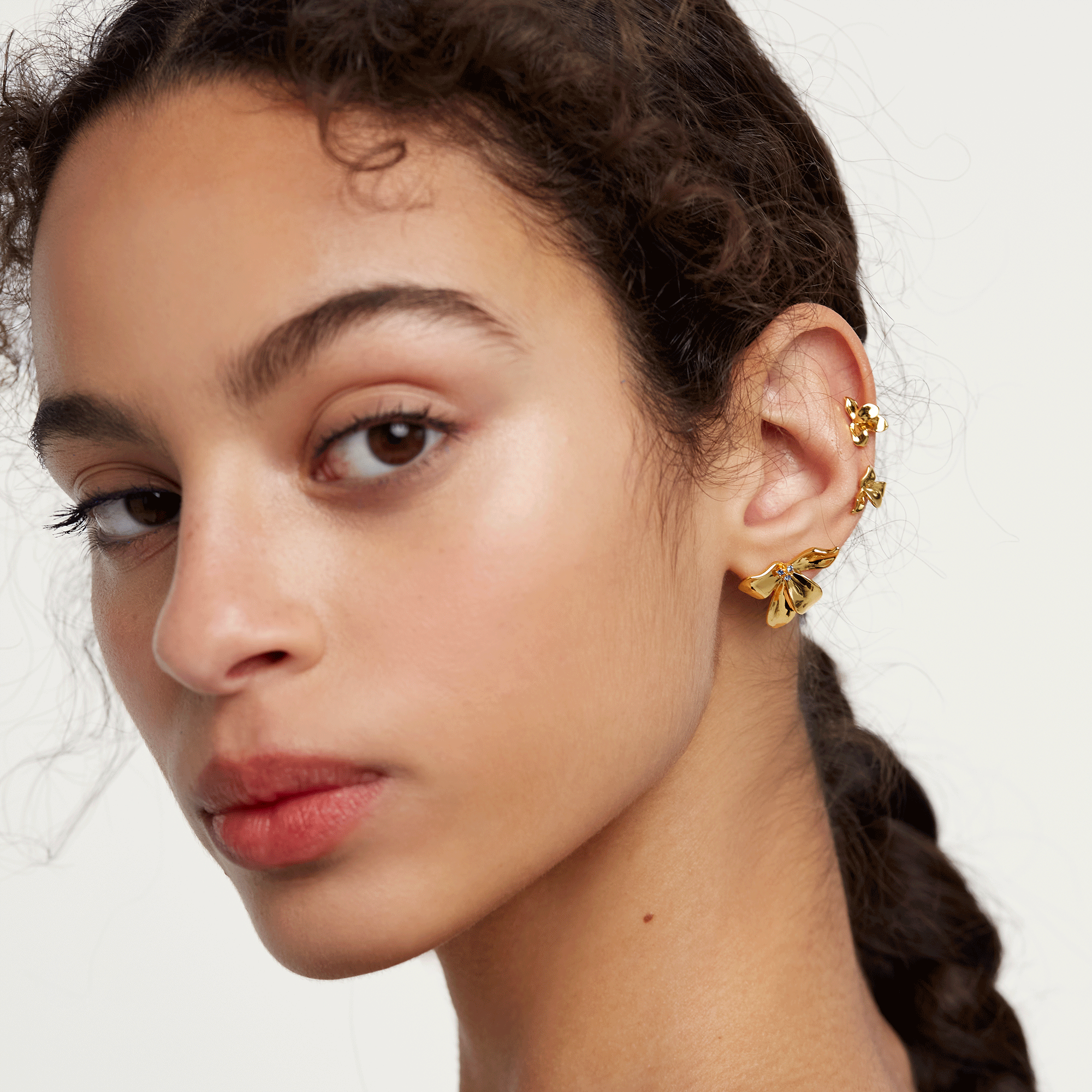 Fleur Gold Earrings