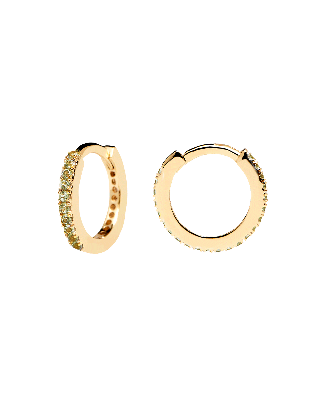 Olive Mini Hoops Gold