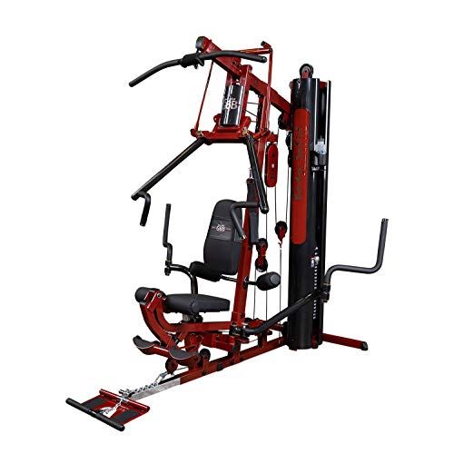 Body Solid G6BR Bi-Angular Home Gym System Weight Training Exercise Workout Equipment- Red & Black