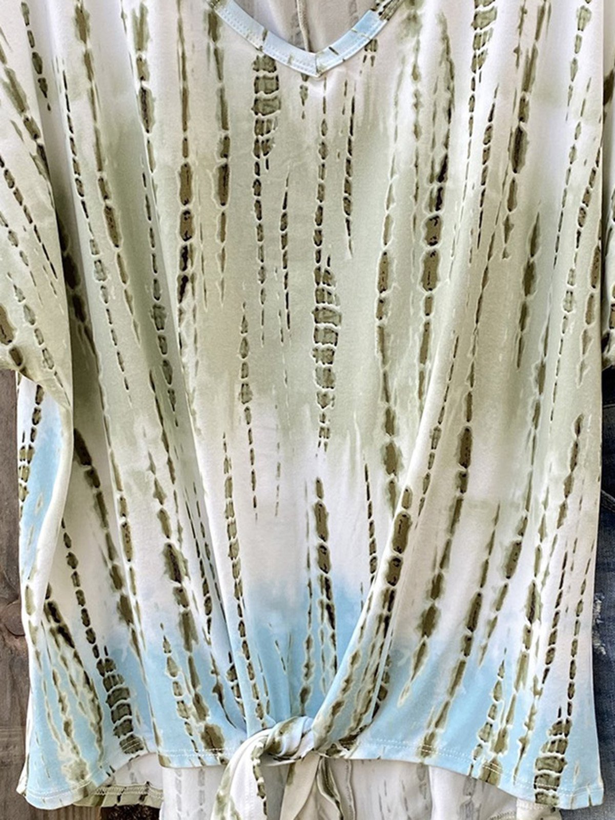 Casual Ombre/tie-Dye Tops