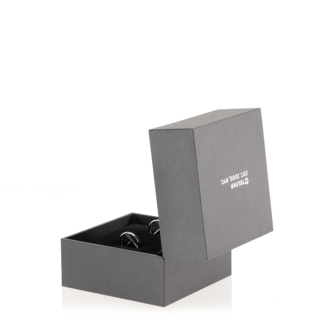 Small Logo Hoop Earring - Silver