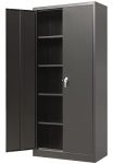 Metal Storage Cabinet w/ 2 Doors & 4 Shelves for Office/70.86′�?H x 31.5′�?W x 15.75′�?D