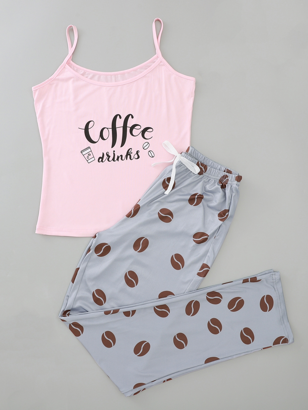 Women Summer Print Two Piece Pants Pajama Set