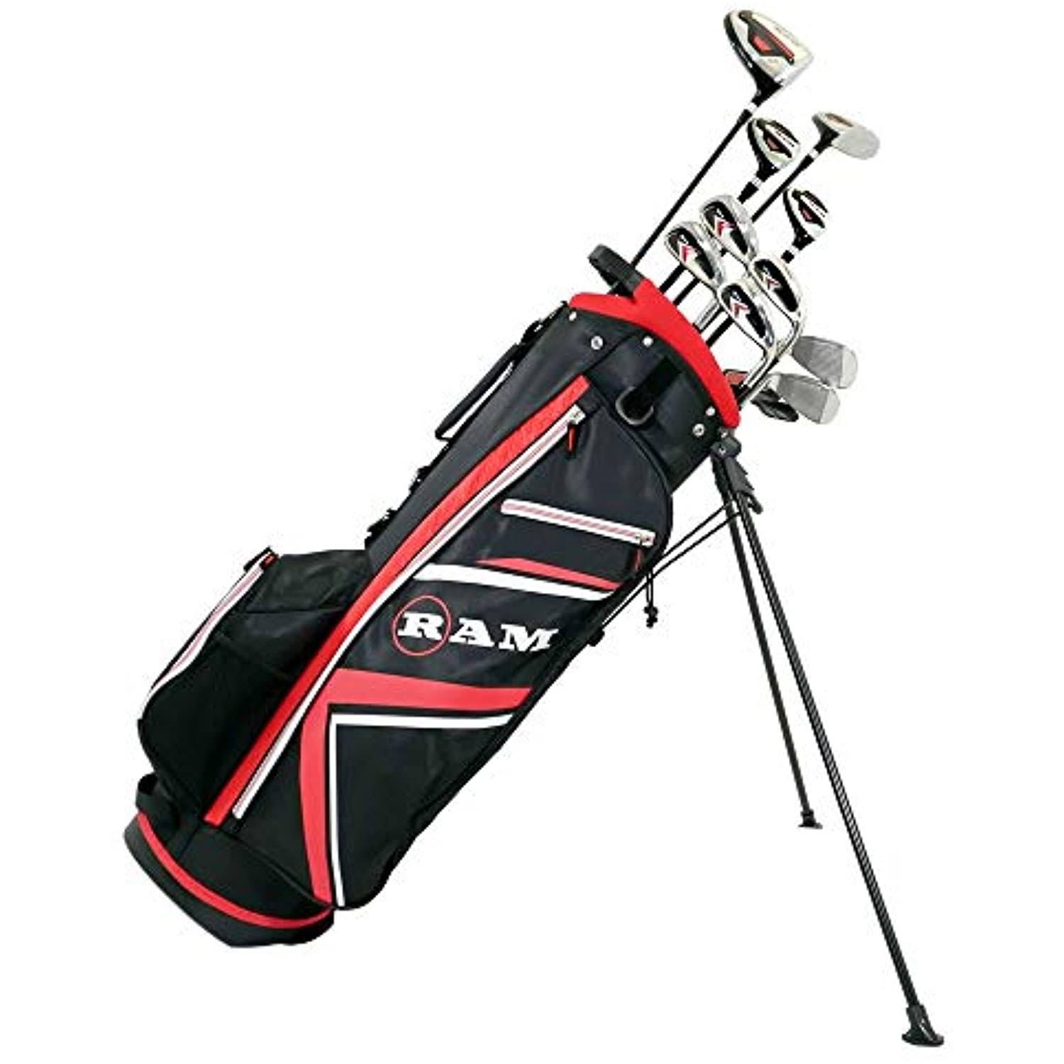 Ram Golf Accubar 16pc Golf Clubs Set - Graphite Woods and Steel Shaft Irons -MRH