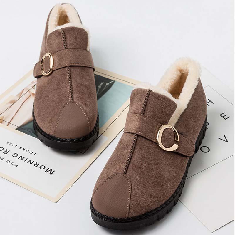 Women Snow Loafers Booties Casual Shoes
