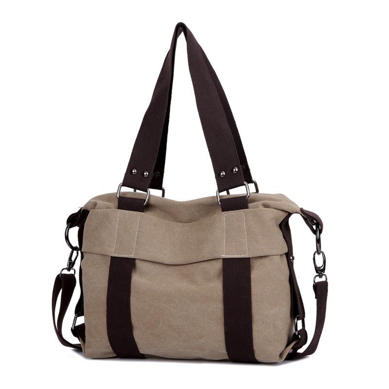 Vintage Canvas Bag Ladies Shoulder Bag cCasual Messenger Bag