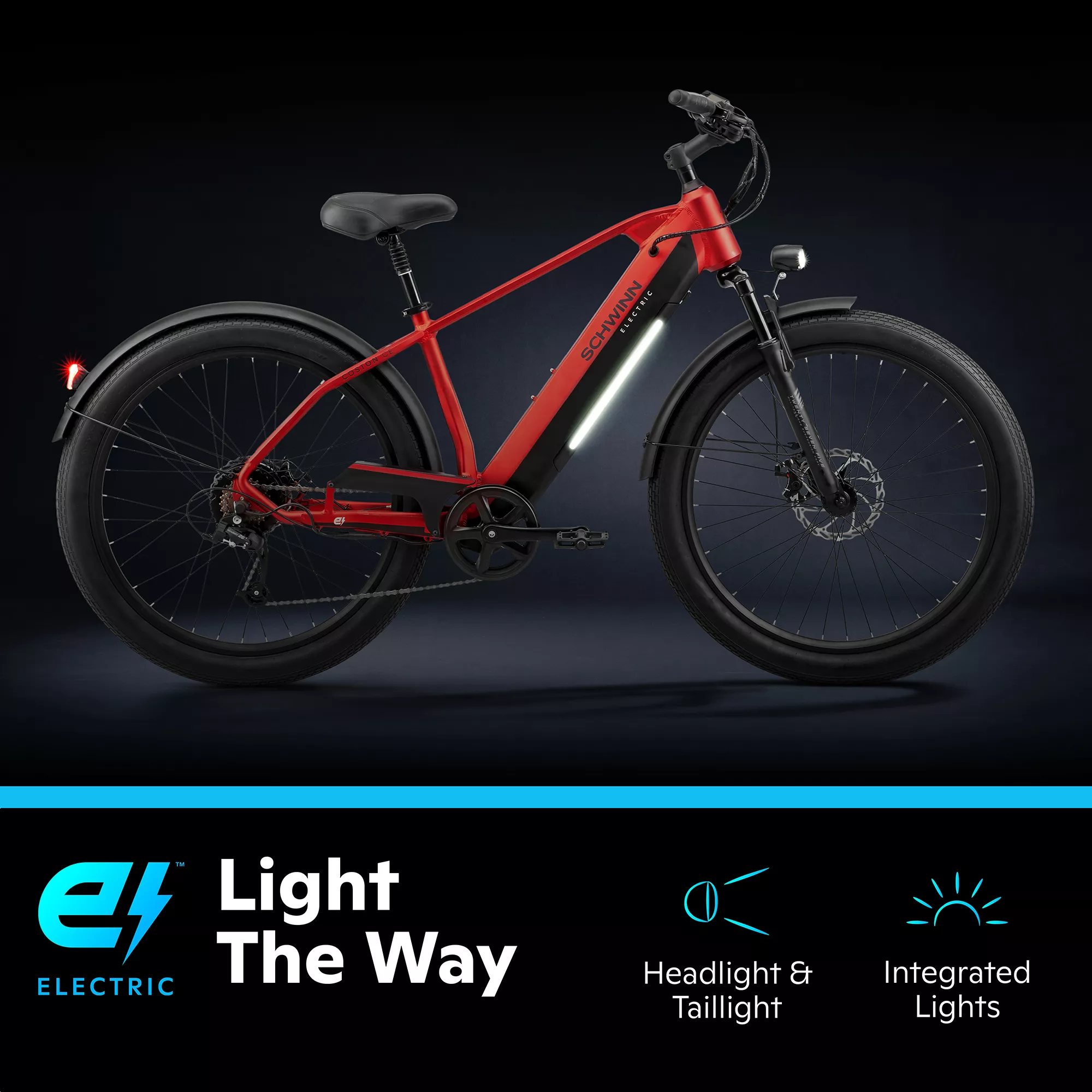 Schwinn Adult Coston 27.5” CE Electric Hybrid Bike