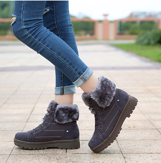 Women's Boots Low Heel Black Casual Boots