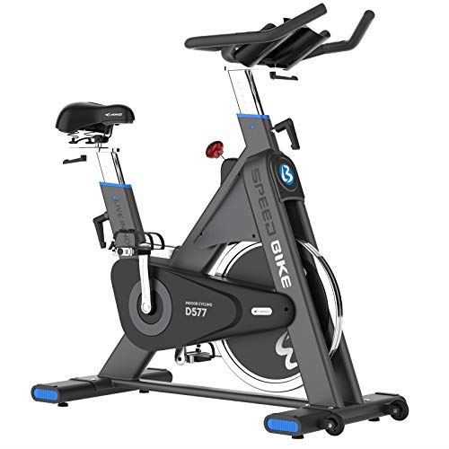 Pooboo Commercial Indoor Exercise Bike Stationary Bike,  For Home Gym- Fitness Equipment for Men and Women- Black